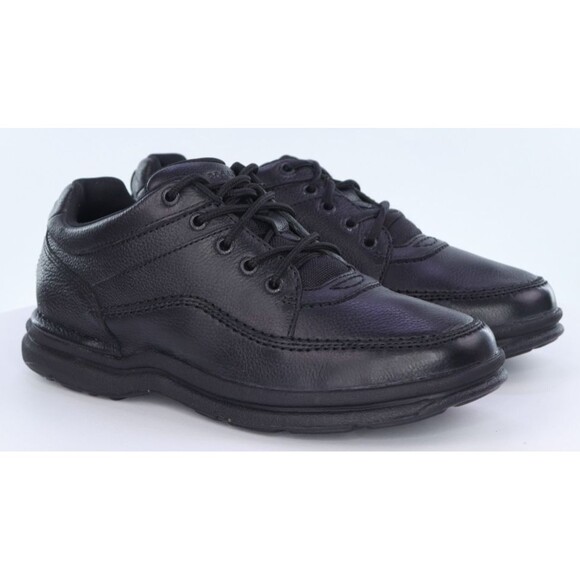 Rockport Prowalker Men\'s Walking Casual Shoes Sz 9 (W) Wide Pebbled Leather EUC main image 4